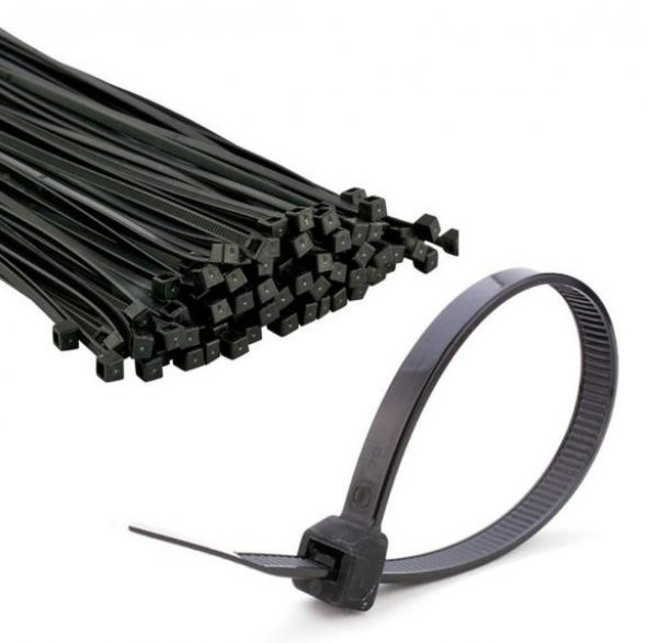 KSN Kablo Bağı Plastik Kelepçe Siyah 9x710mm  -  100 Adet ürün görseli 1