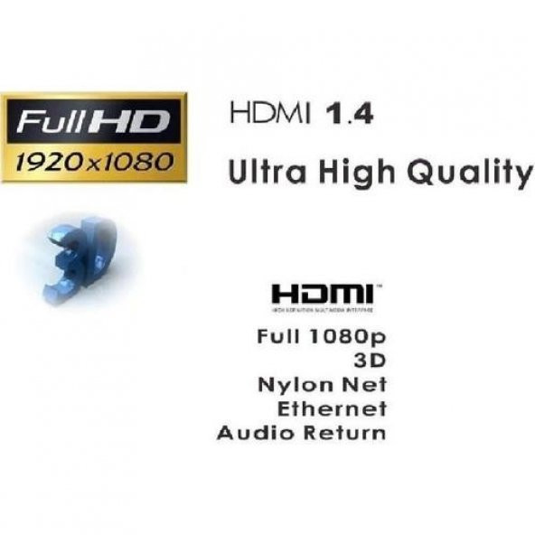 Concord 3 Metre HDMI Kablo C514 - Resim 2