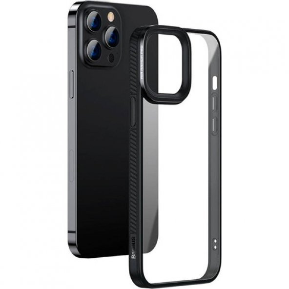 Baseus Crystal iPhone 13 Pro 6.1 Kılıf Jel Çerçeve Zırhlı Silikon Kılıf ARJT000101 ürün görseli 1