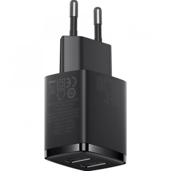 Baseus Compact 10.5W Şarj Cihazı Siyah - Resim 4