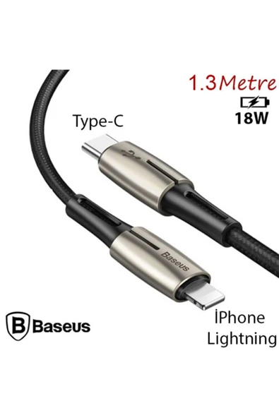 Baseus Waterdrop Type-c To Iphone Pd18w Hızlı Şarj Kablosu 1.3m ürün görseli 1