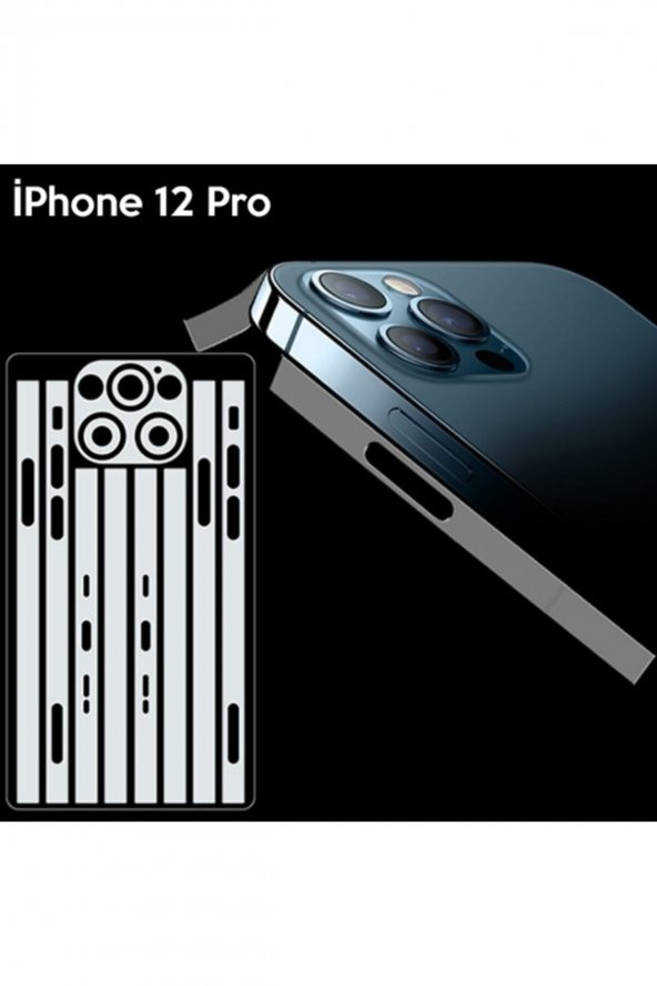 Iphone 12 Pro 6.1 Hidrojel Hayalet Yan Alt Üst Kamera Kaplama Film Şeffaf ürün görseli 1