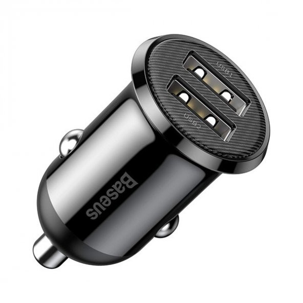 Baseus Grain Pro Dual Usb 4.8A Max Çıkışlı Hızlı Araç Şarj Başlık ürün görseli 1