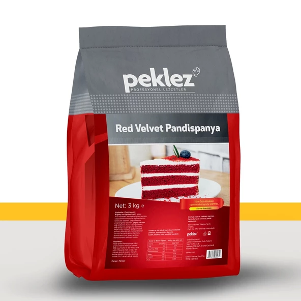 Red Velvet Pandispanya 3 kg ürün görseli 1