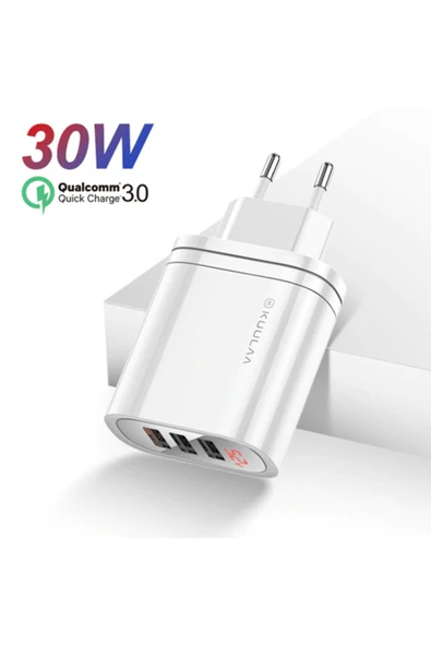 Kuulaa Mirror 3 Usb Qc3.0+pd 30w Hızlı Şarj Dijital Ekran Şarj Başlık ürün görseli 1