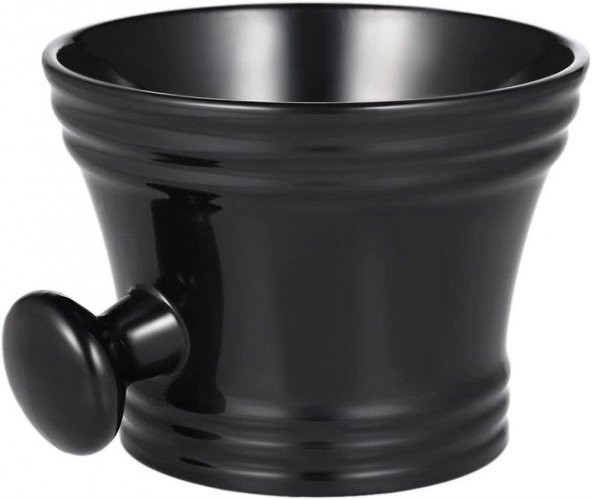Zhltools Siyah Tasarım Saplı Traş Kasesi - Resim 2
