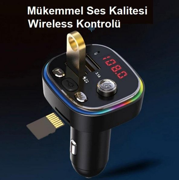 Zhltech Rgb renkli Fm Mp3 Çalar C20 - Resim 3
