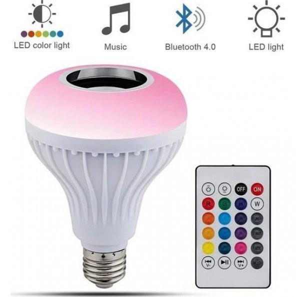 Zhltech Rgb Kumandalı Bluetooth Lamba - Resim 3