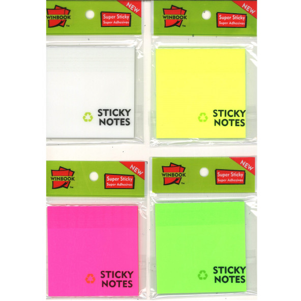 WINBOOK ŞEFAF POST-IT YEŞİL ürün görseli 1
