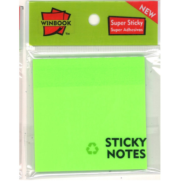 WINBOOK ŞEFAF POST-IT YEŞİL - Resim 2