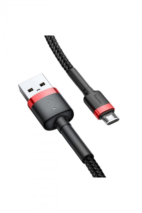 Baseus Cafule 2.4a Micro Usb 0.5 Metre Şarj Kablosu Siyah - Resim 2