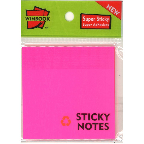 WINBOOK ŞEFAF POST-IT PEMBE - Resim 2
