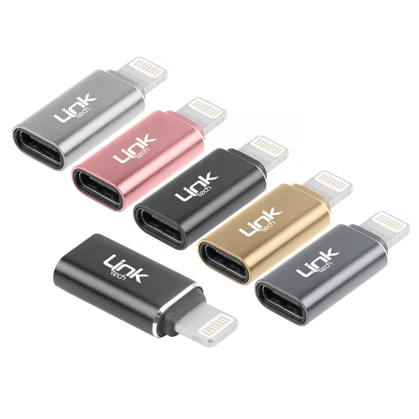 LinkTech O190 Type-C to Lightning Dönüştürücü Metal Adaptör ürün görseli 1
