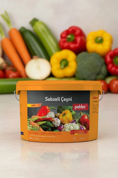 Sebzeli Çeşni Leziz 5 kg - Profesyonel Mutfaklar için Hazır Sebze Baharat Karışımı ürün görseli 1
