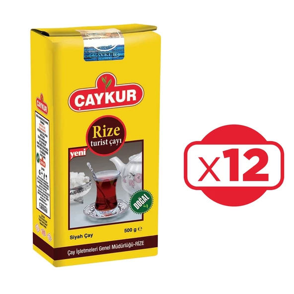 Çaykur Rize Turist 500 gr 12li Paket Dökme Çay ürün görseli 1