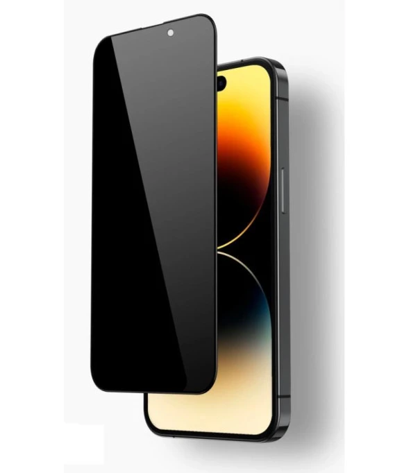 Vendas iPhone 14 Pro Uyumlu (14 Pro) Privacy Gizleyen Hayalet Temperli Cam Ekran Koruyucu ürün görseli 1