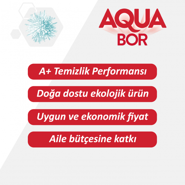 Boron Aqua Bor Toz Çamaşır Deterjanı 6 Kg Renkliler - Resim 4
