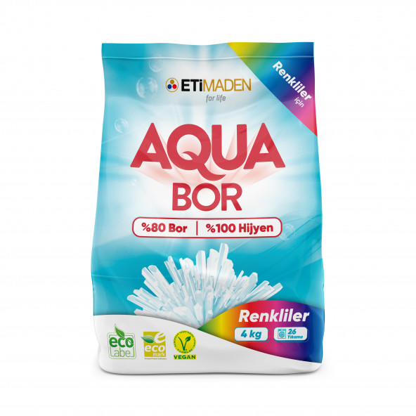 Boron Aqua Bor Toz Çamaşır Deterjanı 4 Kg Renkliler ürün görseli 1