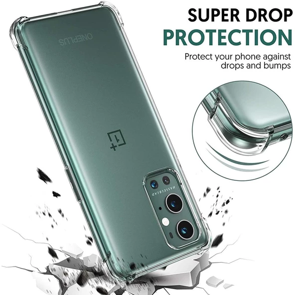 Smcase OnePlus 9 Pro Kılıf Darbe Korumalı Tpu Silikon - Resim 3
