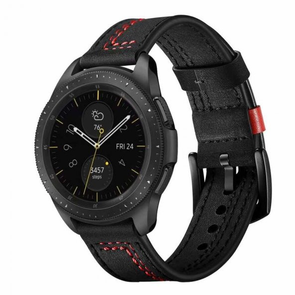 Gear S2 (20mm) KRD-19 Deri Kordon - Resim 5