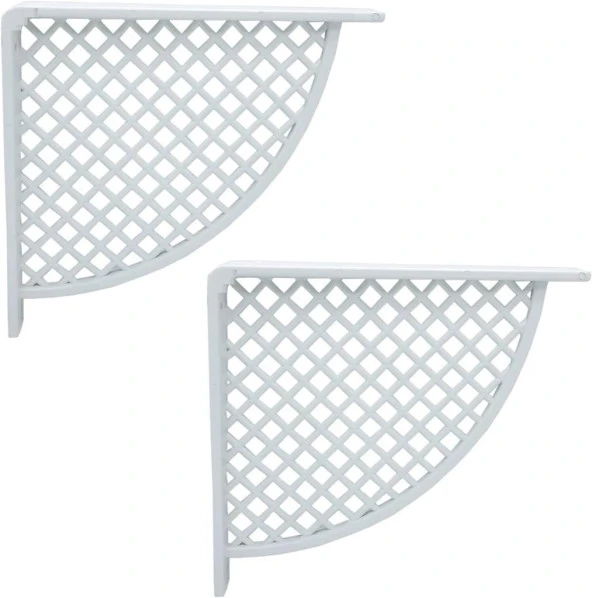 Plastik Raf Altı Beyaz 17*18cm (2 Adet) ürün görseli 1