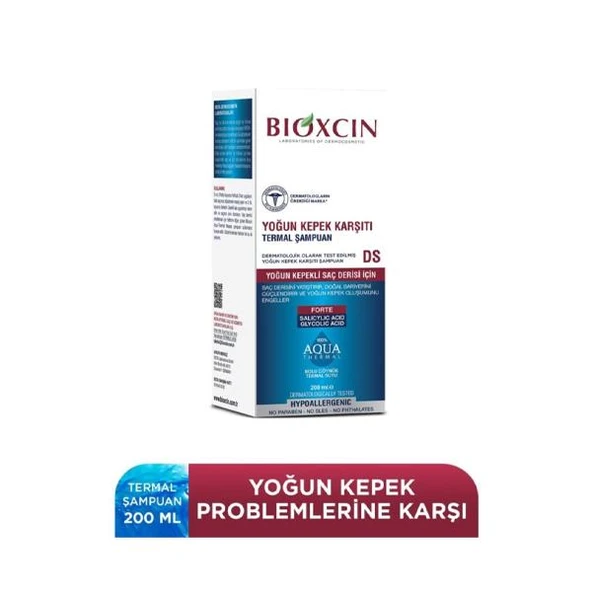 Bioxcin Forte DS Yoğun Kepek Karşiti Termal Şampuan 200 Ml - SKT:12M ürün görseli 1