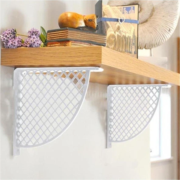 Plastik Raf Altı Bağlantı Beyaz 17*18cm (2 Adet) ürün görseli 1
