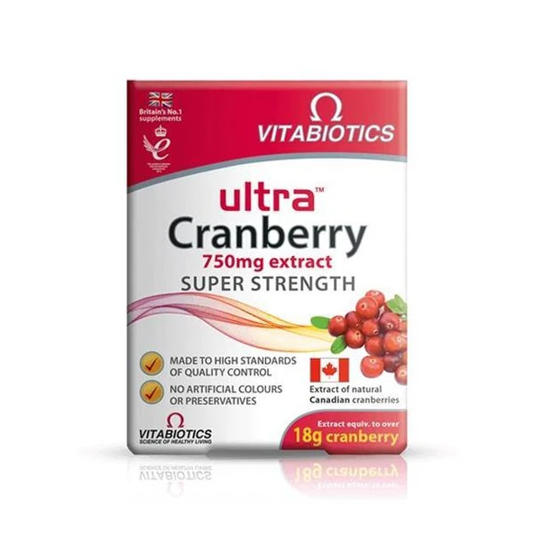 Vitabiotics Ultra Cranberry 30 Kapsül-SKT:06/2028 ürün görseli 1