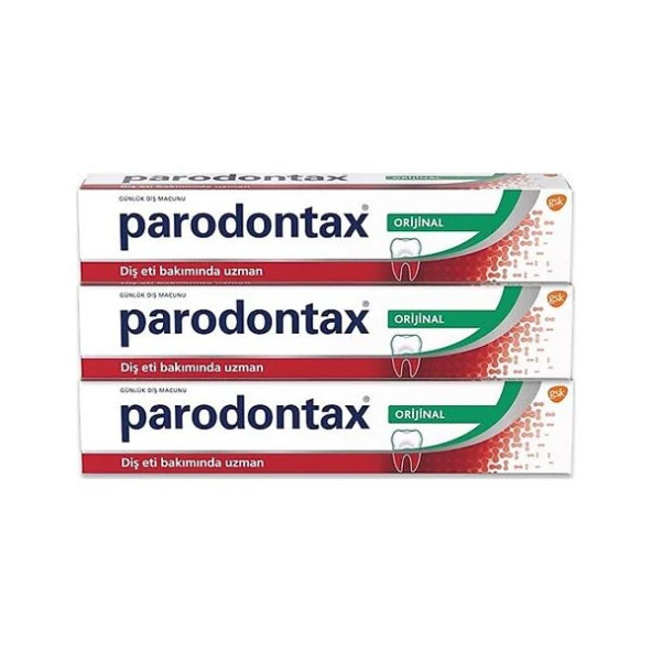 Parodontax Orijinal Diş Macunu 75 Ml-3 ADET-SKT:09/2028 ürün görseli 1
