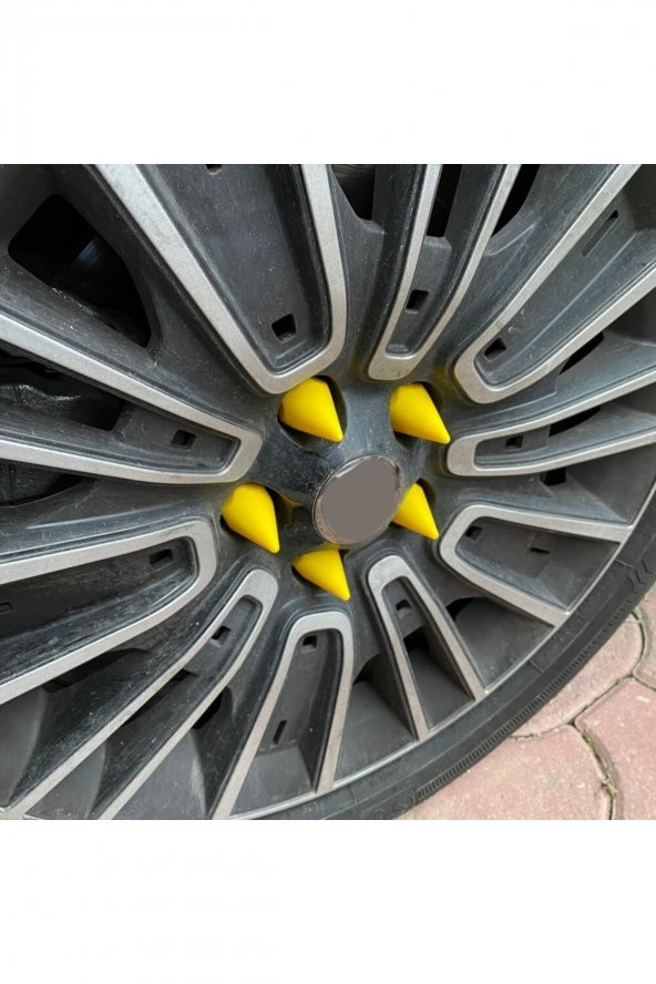 Sivri Mermi Bijon Kapağı Sökme Aparatlı 20 Li Set Sarı 19 Mm ürün görseli 1
