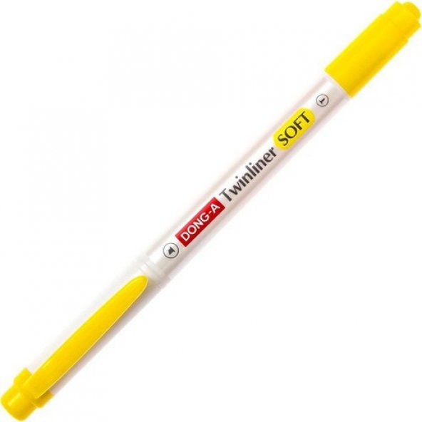 Dong-A Twinliner Soft Fosforlu Kalem Limon Sarı No:02 ürün görseli 1