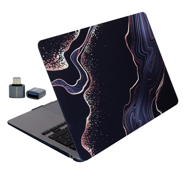 MacBook Air 13 M1 Sert Kapak İnce Hafif TPU Lazer Baskılı Mermer Desen Koruma – A2337 A2179 A1932 ürün görseli 1