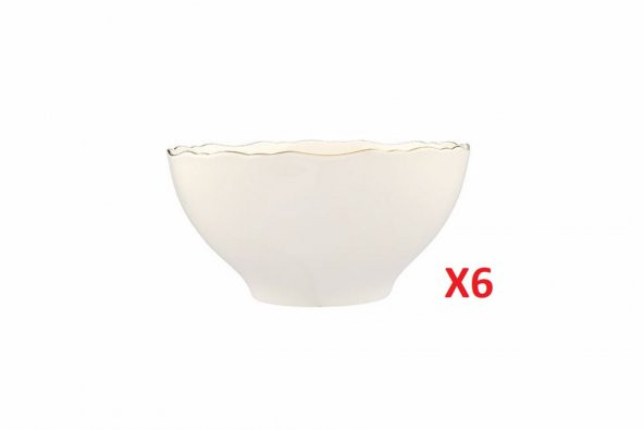 Porland Altın Yaldız Kase 22cm 6lı 04ALM007411 ürün görseli 1