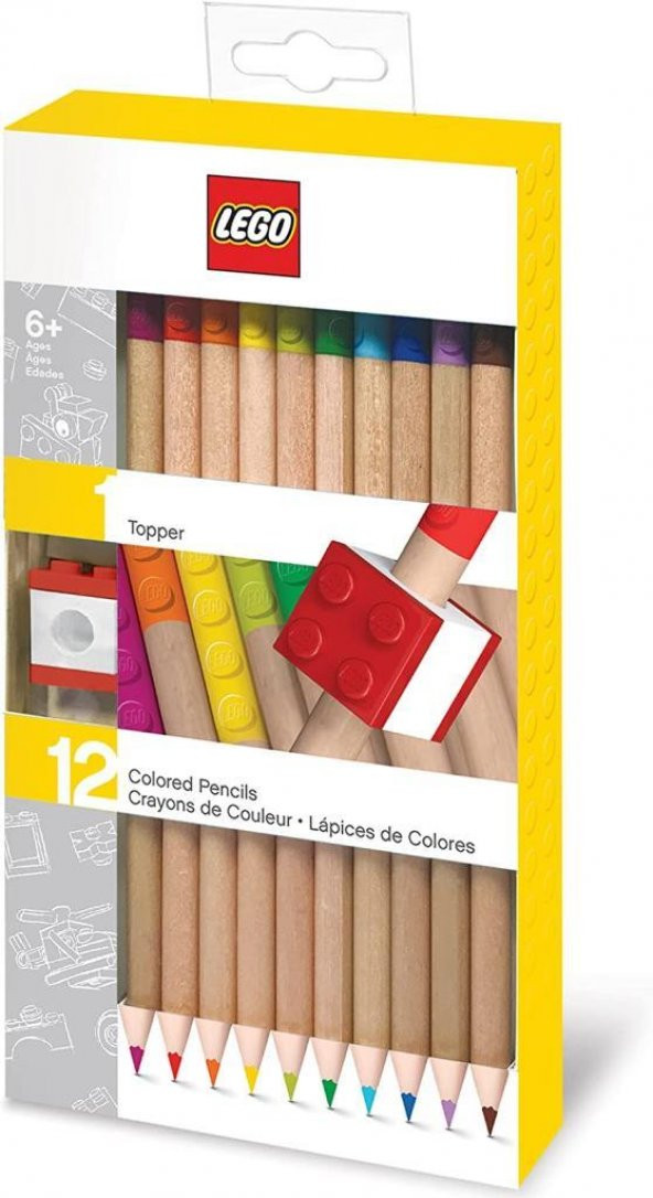 LEGO Gear 52064 Colored Pencils with Topper ürün görseli 1