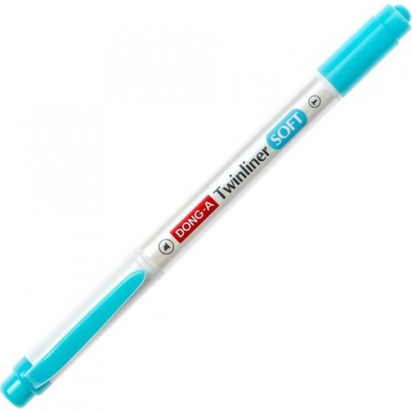 Dong-A Twinliner Soft Fosforlu Kalem Gök Mavi No:37 ürün görseli 1