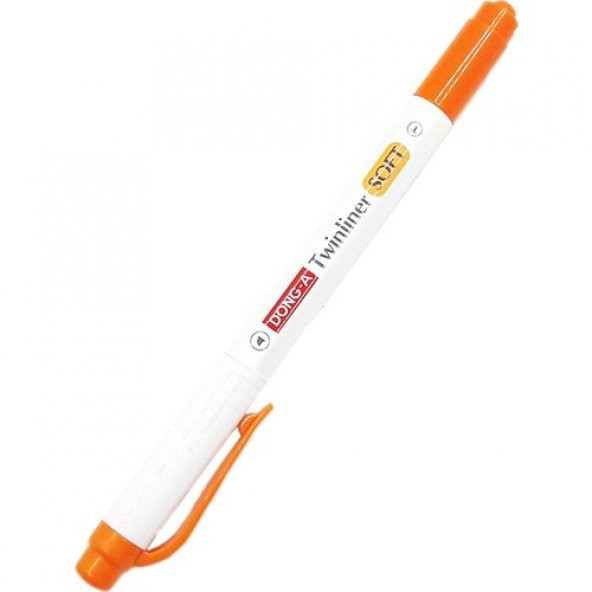 Dong-A Twinliner Soft Fosforlu Kalem Turuncu No:08 ürün görseli 1