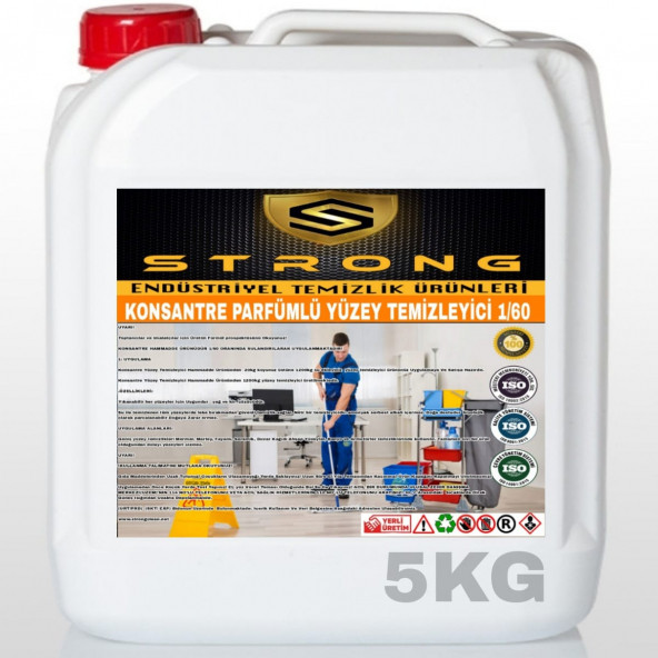 STRONG YÜZEY TEMİZLEYİCİ PARFÜMLÜ KONSANTRE 5KG ürün görseli 1