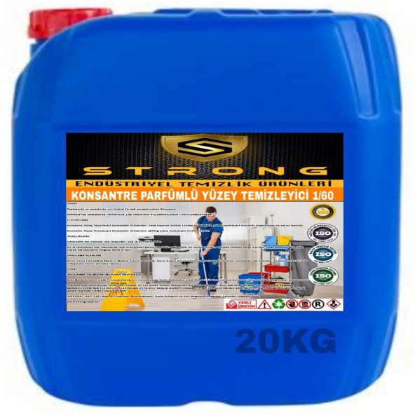 STRONG YÜZEY TEMİZLEYİCİ PARFÜMLÜ KONSANTRE  20KG ürün görseli 1