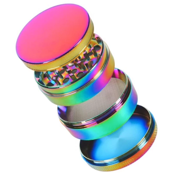 Valkyrie 63 mm 4 Katmanlı Mıknatıslı Çinko Alaşım Herbal Grinder Baharat Bitki Ot Tütün Öğütücü Renkli ürün görseli 1