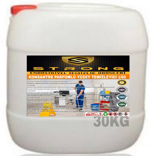 STRONG YÜZEY TEMİZLEYİCİ PARFÜMLÜ KONSANTRE 30KG ürün görseli 1