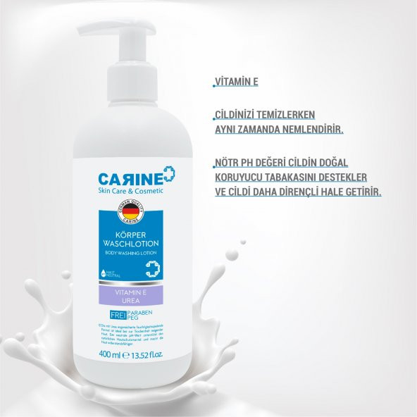 CARINE VÜCUT YIKAMA LOSYONU 400 ML - Resim 3