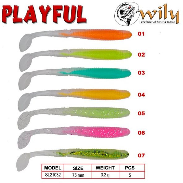 Wily Playful Silikon Yem 7.5 cm 3.2 gr ürün görseli 1