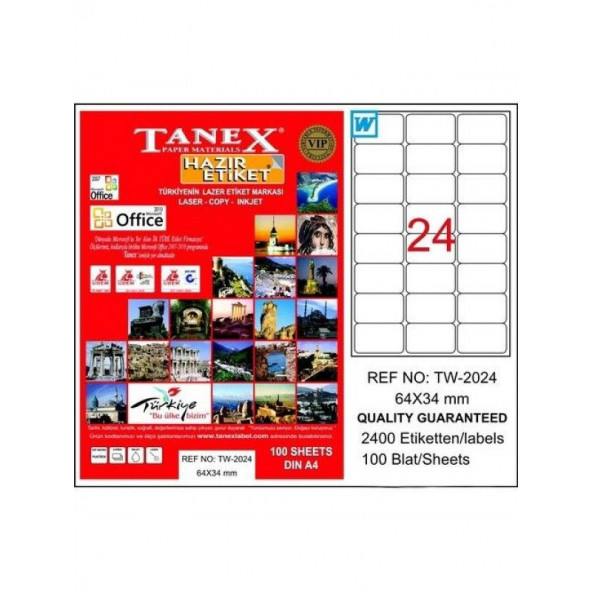 TANEX TW-2024 LASER ETİKET ürün görseli 1