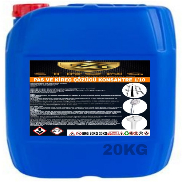 STRONG PAS KİREÇ ÇÖZÜCÜ 1/10 KONSANTRE 20KG ürün görseli 1