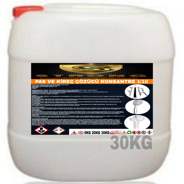 STRONG PAS KİREÇ ÇÖZÜCÜ 1/10 KONSANTRE 30KG ürün görseli 1