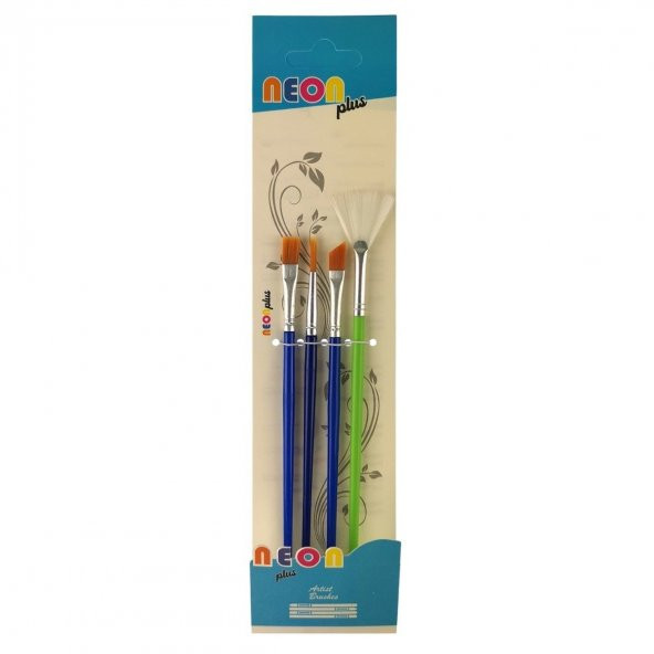 Neon Plus Fırça Seti 4lü HKD-141 ürün görseli 1