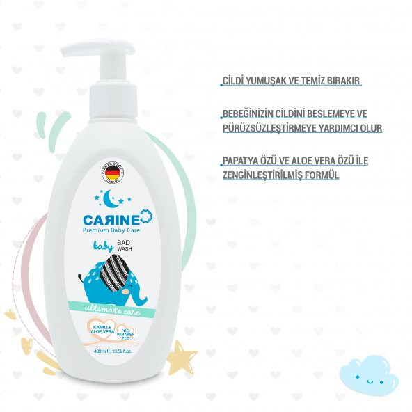 CARINE BEBEK Vücut Şampuanı 400 ML - Resim 3