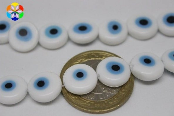 Cam Boncuk 11mm*4mm/adet (11383-1) ürün görseli 1