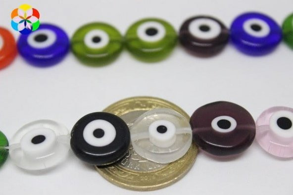 Cam Boncuk 15mm*4mm/adet (11400-1) ürün görseli 1