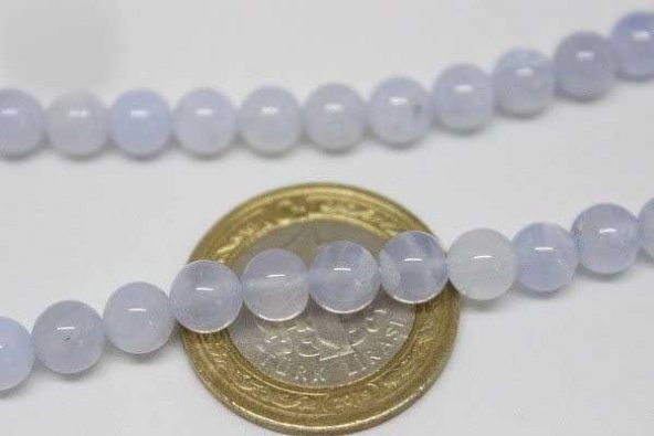 Kalsedon Taşı 5-6mm/adet - Resim 6